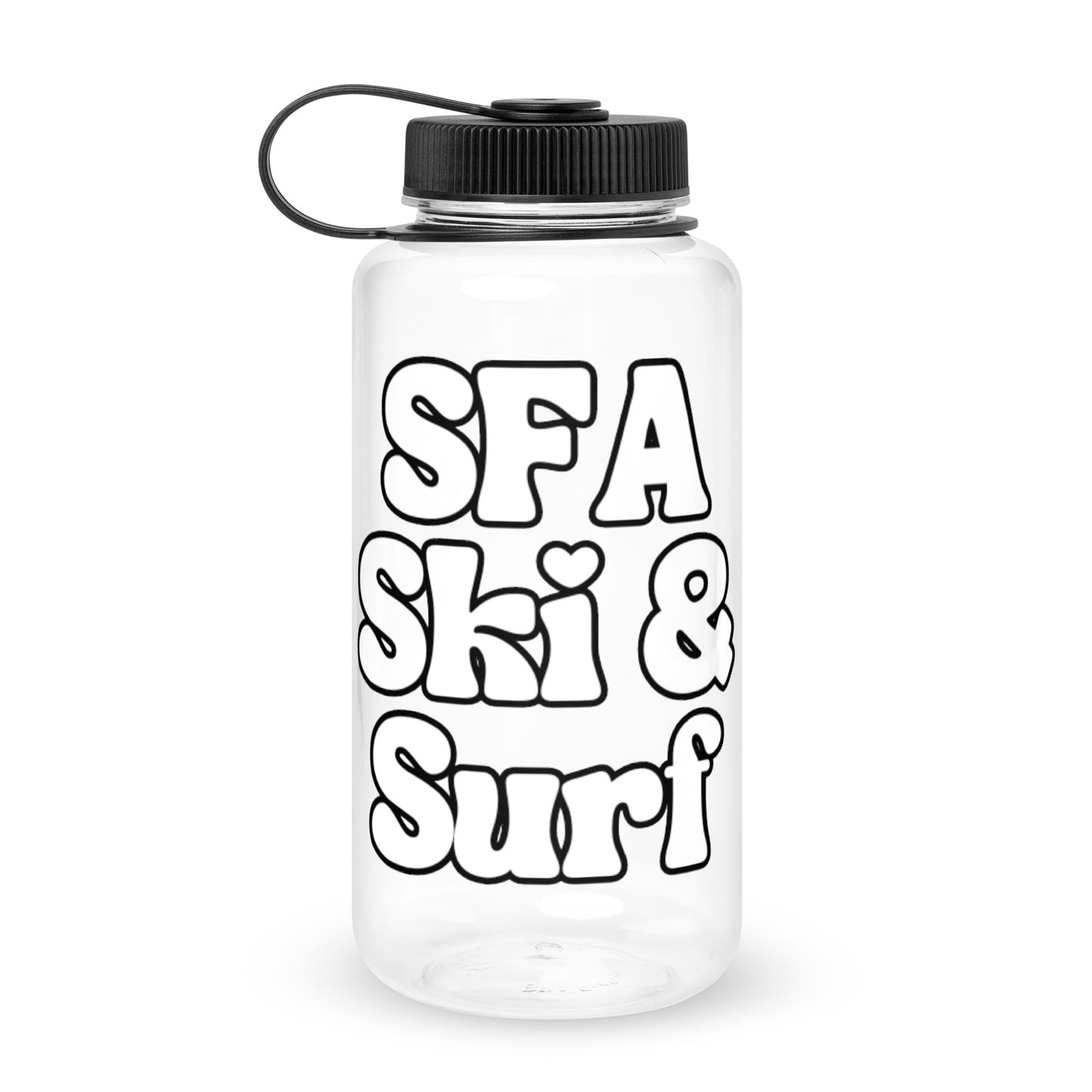 Wide mouth plastic water bottle